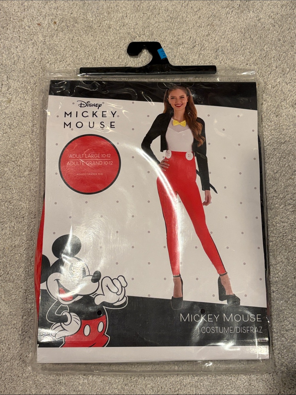 New Walt Disney Mickey Mouse Womens Classy Sexy Halloween Costume Size Lrg 10-12
